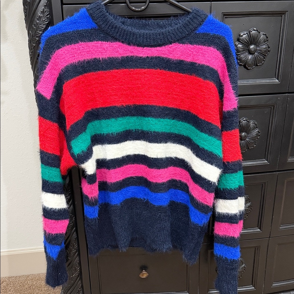 a new day Multicolor Striped Crew Neck Sweater